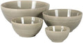 Gibson Elite Maple Grove 4-Piece Stoneware Nesting Bowl Set, Reactive Glaze