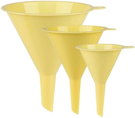Plastic Kitchen Funnel Set of 3, Round Kitchen Funnels