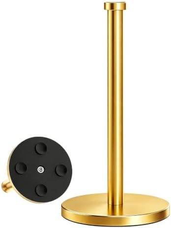VEHHE Paper Towel Holder Countertop, 4 Non-Slip Suction Cups, Weighted Base