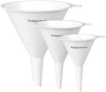 Plastic Kitchen Funnel Set of 3, Round Kitchen Funnels