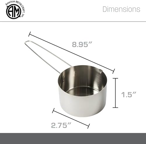 American Metalcraft MCL12 Stainless Steel Measuring Cup