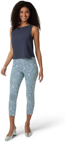 HUE Women's Ultra Soft High Waist Denim Capri Leggings