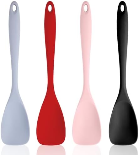 4Pcs Silicone Salad Spatula Silicone Jar Spatula