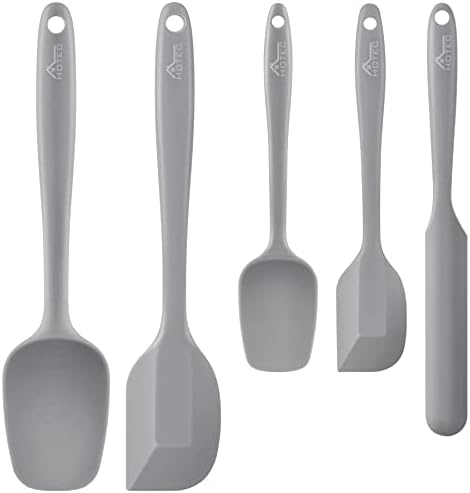 HOTEC BPA-Free Silicone Rubber Spatula Set