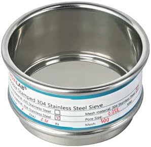 2.36" Full 304 Stainless Steel Mini Lab Sieve, 300 Mesh