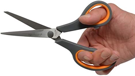 Westcott 8" Straight Stainless Steel Soft Handle Scissors