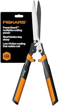 Fiskars 23" PowerGear2 Garden Hedge Shears, Hedge Clippers