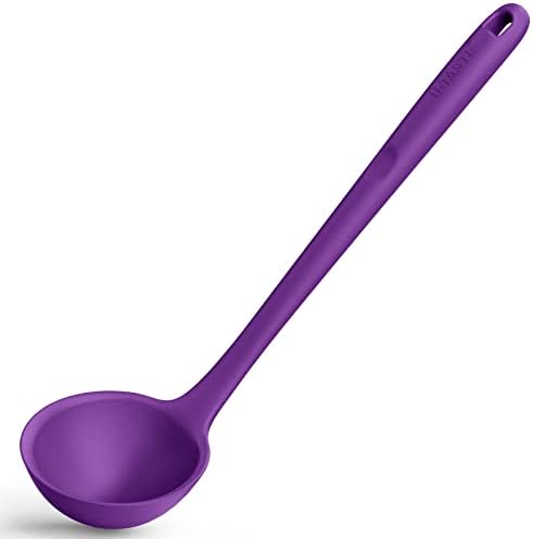 13 inch Silicone Soup Ladle: U-Taste 600ºF Heat Resistant 4 oz Large Non-stick
