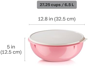 Tupperware Fix-N-Mix Vintage Pink Mixing Bowl