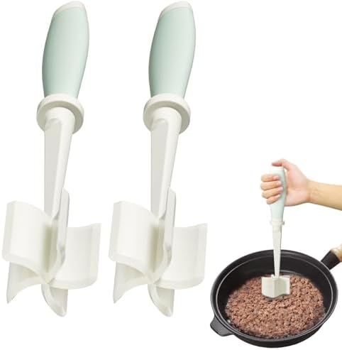 2Pack Meat Chopper Hamburger Masher Ground Beef Smasher Utensil Mix Tool