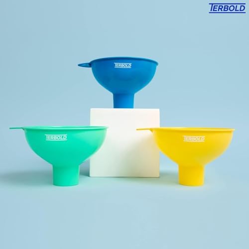 3pc Wide Mouth Canning Funnels for Filling Bottles and Mason Jars | Large Spout