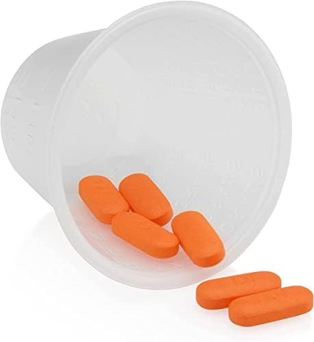 Vakly Plastic Medicine Cups 1 oz Graduated