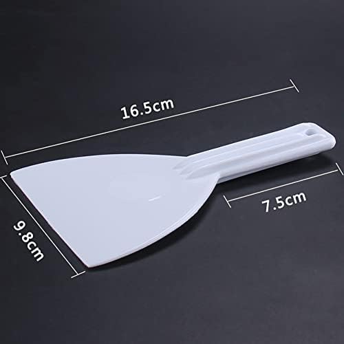 2 Pcs Plastic Handle Scrapers Cake Cream Spatula Dough Pastry Pizza Cutter