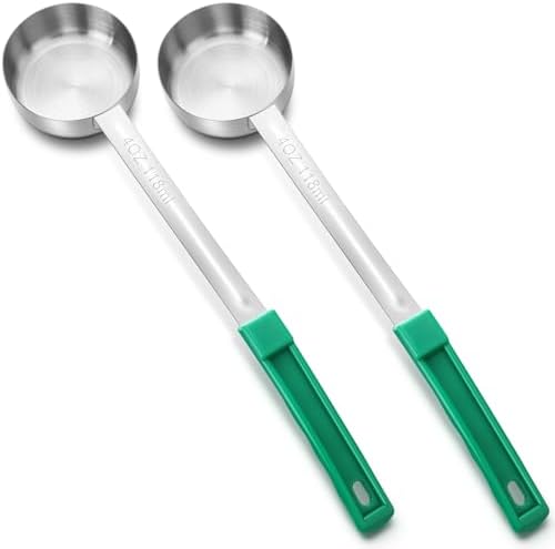 Teenyyou 2 Pcs Portion Control Serve Spoons, 4 oz