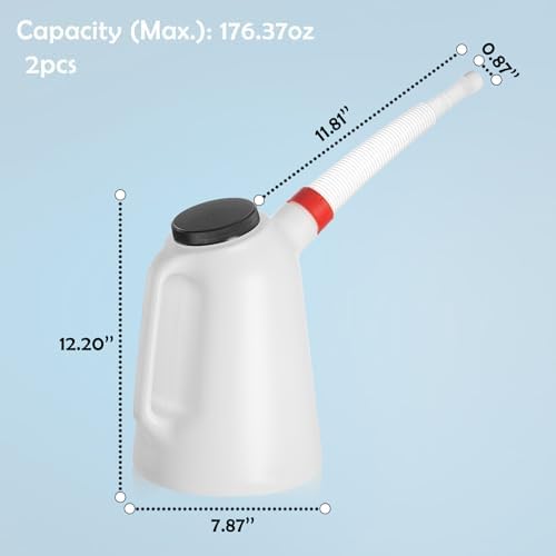 WHJY 2 Pack Plastic Oil Measuring Container