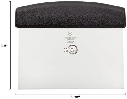 Mercer Culinary Millennia Bench Scraper, 5 7/8 Inch X 3 1/2 Inch Blade
