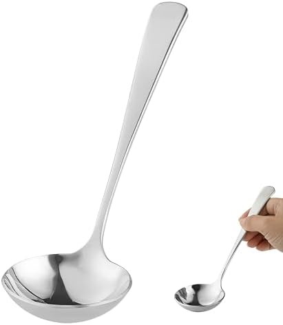 7.8 inch Gravy Ladle, Small 18/10 Stainless Steel Ladle