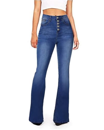 Rfm Jeans - KDF Flare Jeans for Women Womens Bootcut Bell Bottom Jeans High Waisted Stretch Slimming Bell Bottoms Jeans