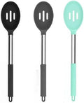 Silicone Slotted Cooking Spoon Set, Ladle Strainers, Kitchen Utensils