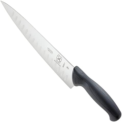 Mercer Culinary M22611 Millennia Black Handle, 10-Inch Granton Edge, Chef's