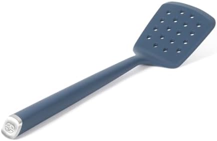 Calphalon Edge Silicone Slotted Turner, Flexible Silicone Slotted Spatula