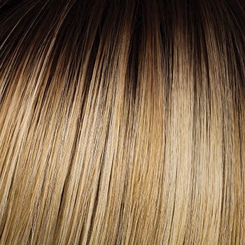 Clip-in Fringe Top of Head Hair Piece in Blonde and Brown Tones