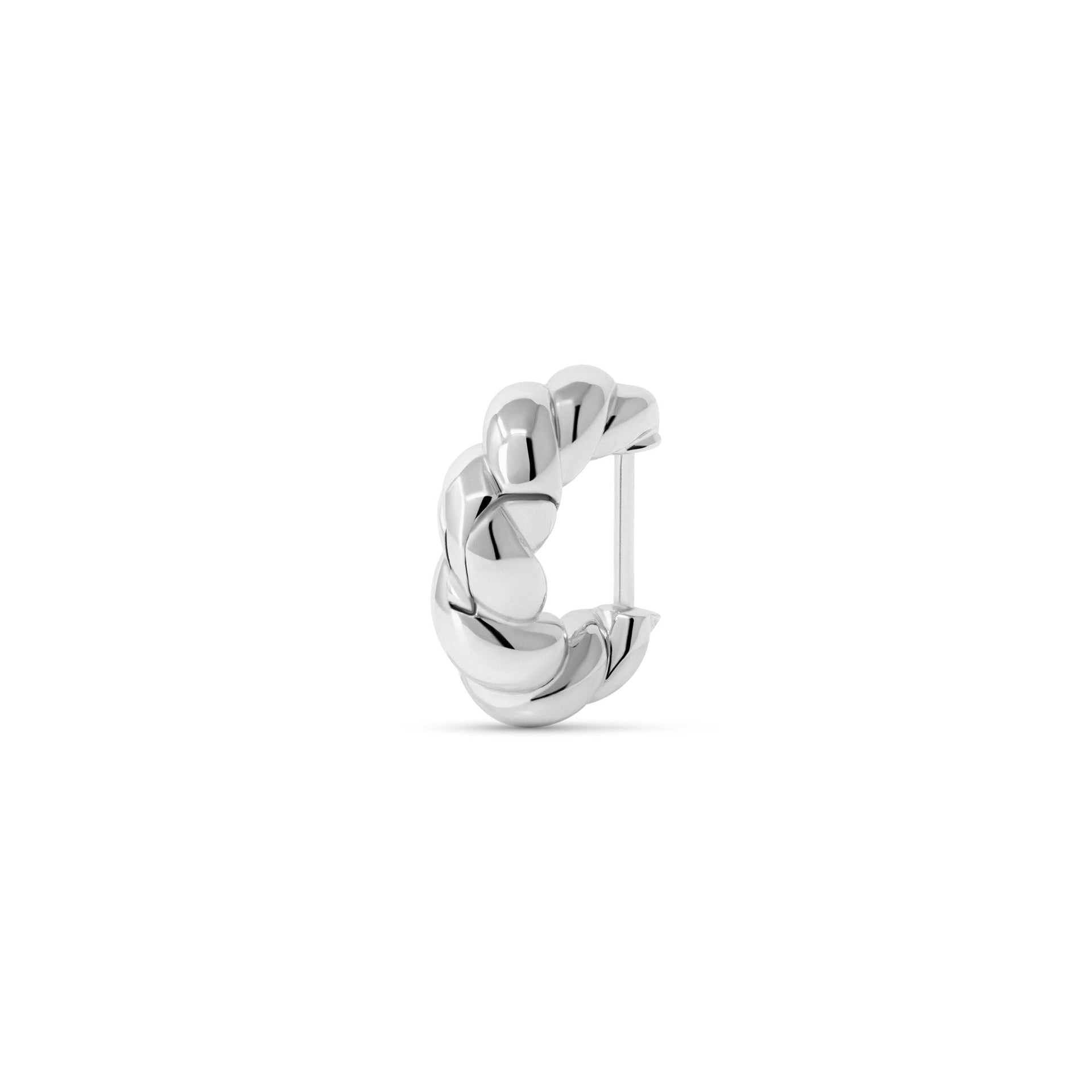 Twisted Croissant Hoop Earrings