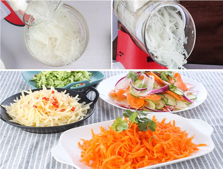 Multifunctional Round Mandoline Vegetable Slicer & Cheese Grater