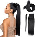 18" Silky Human Hair Ponytail Extension