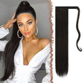 24" Silky Straight Human Hair Wrap-Around Ponytail Extension