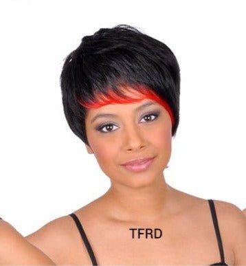 Kai Wig with Vibrant Highlights Edgy Modern Synthetic Hair