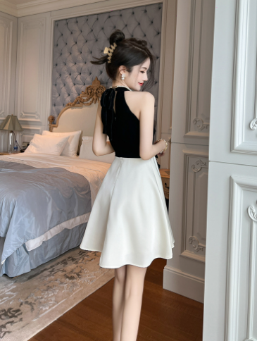 Vintage Elegant Strapless A-Line Dress for Women