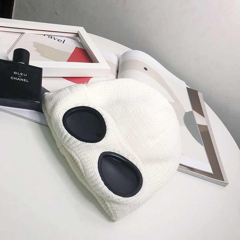 Women’s Pilot Wool Knit Hat – Winter Warm Knitted Aviator-Style Hat