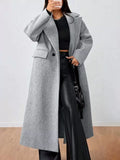 Wool-Blend Longline Overcoat