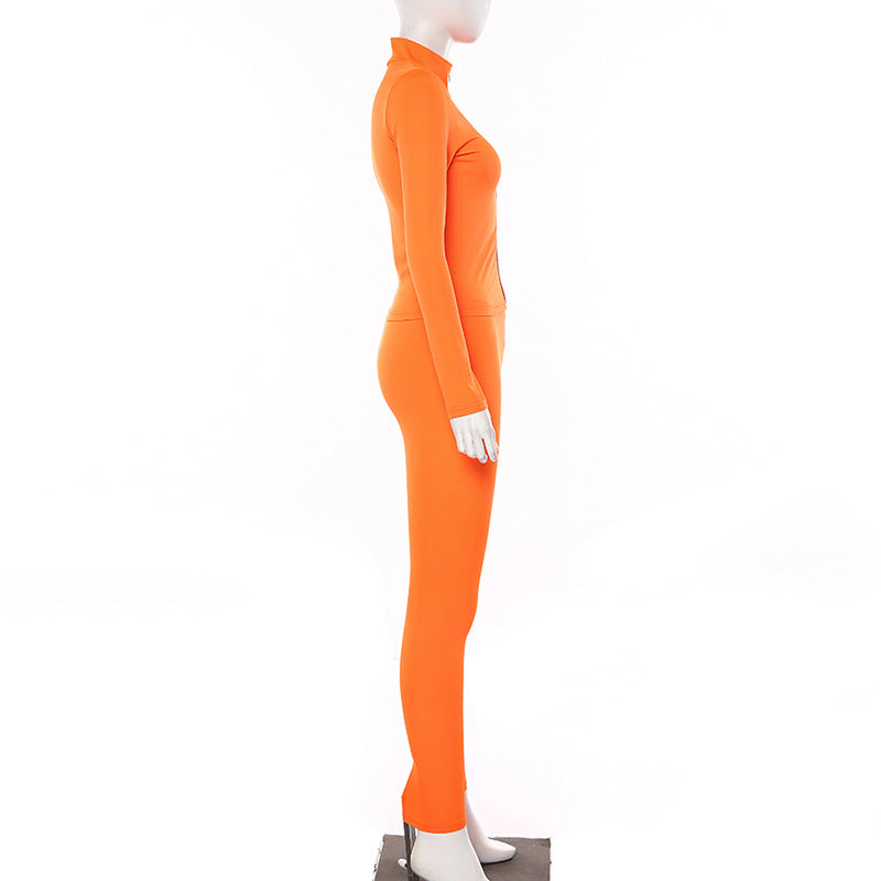 2019 Women's Fluorescent Long Sleeve Yoga Set