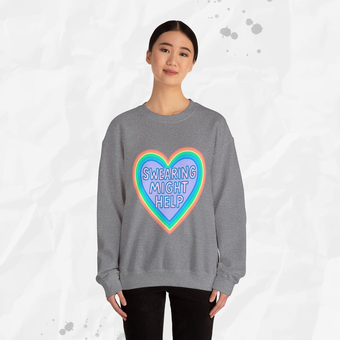 Swearing Might Help – Crewneck Sweatshirt