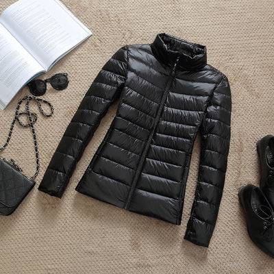 Women's Ultra-Lightweight Slim Fit Hooded Puffer Jacket - Image 17