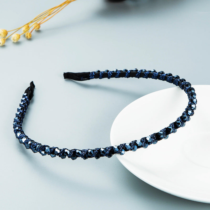 Winding String Crystal Headband - Super Flash Hair Accessory - Image 2