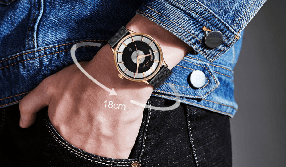 Minimalist Stainless Steel Analog Quartz Watch for Men