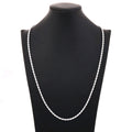 Twist Necklace Silver Plated 4MM  Twisted String Necklace