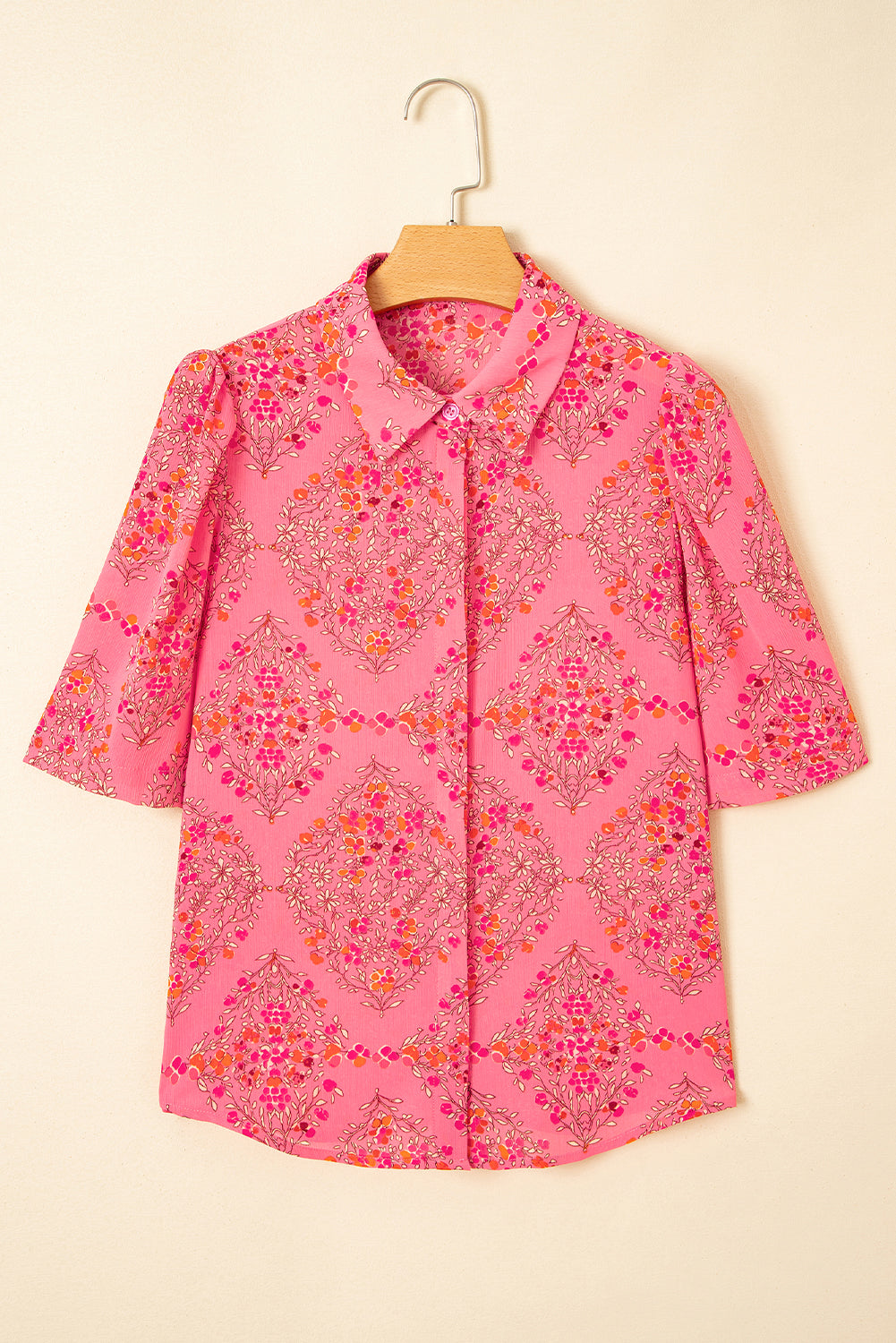 Josephine Floral Wide Short Sleeve Loose Top