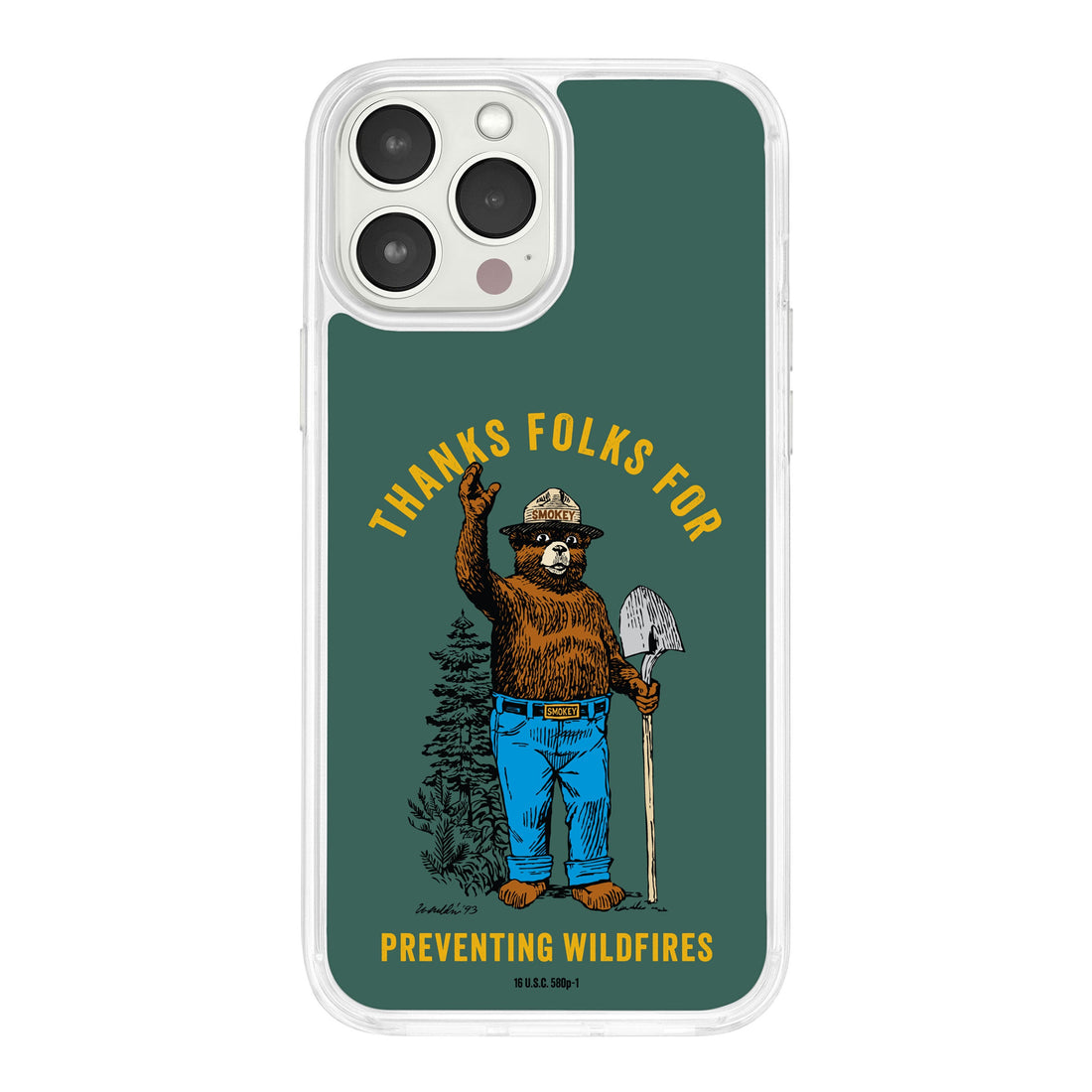 Smokey Bear Classic HD Apple iPhone 16 Mag-Safe Phone Case