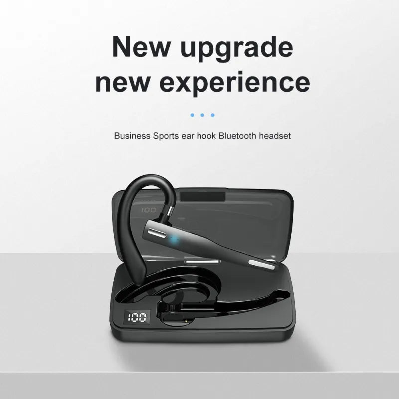 Noise-Cancelling Bluetooth 5.0 Handsfree Headset with Dual HD Mic