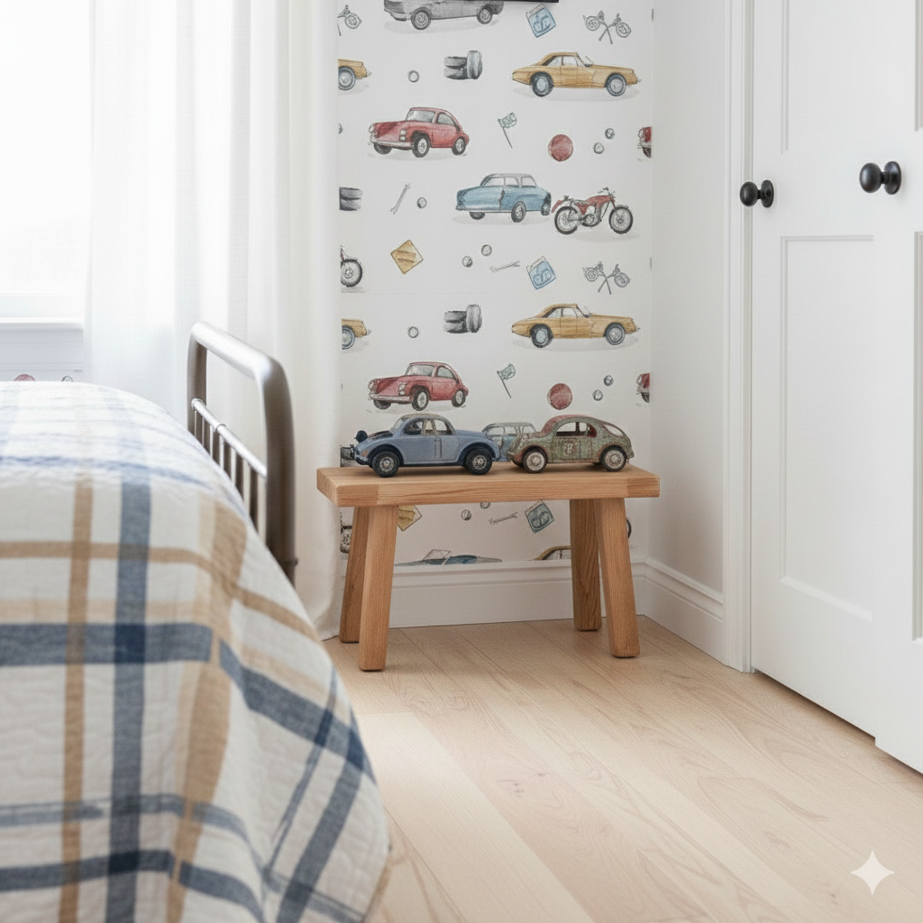Ford Vintage Playful Pattern Wallpaper in Multi-Color