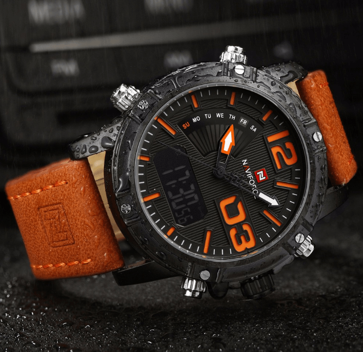 Multifunction Digital Analog Sports Watch with Alarm & Stopwatch
