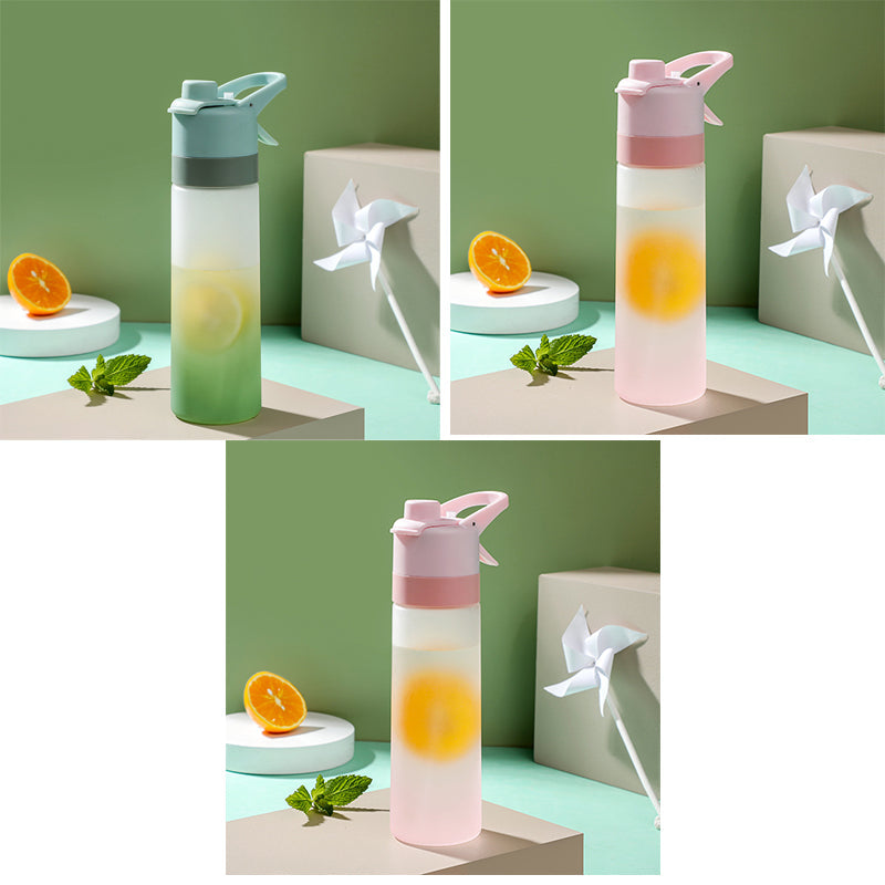 Large Capacity Spray Water Bottle for Sports Fitness and Travel