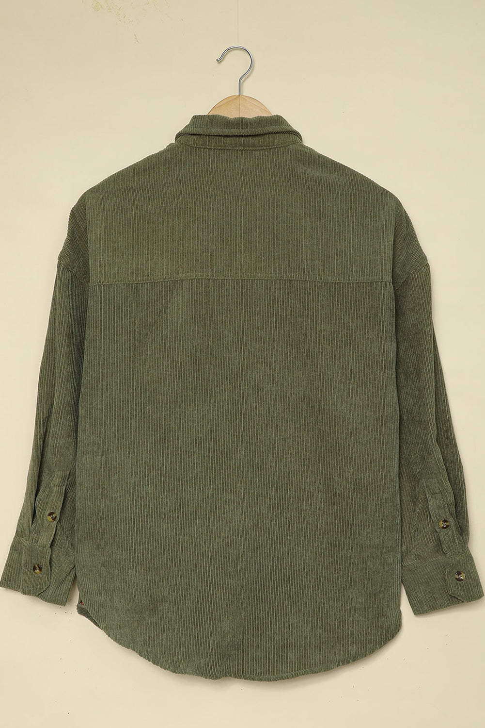 Pink Corduroy Button Pocket Shirt