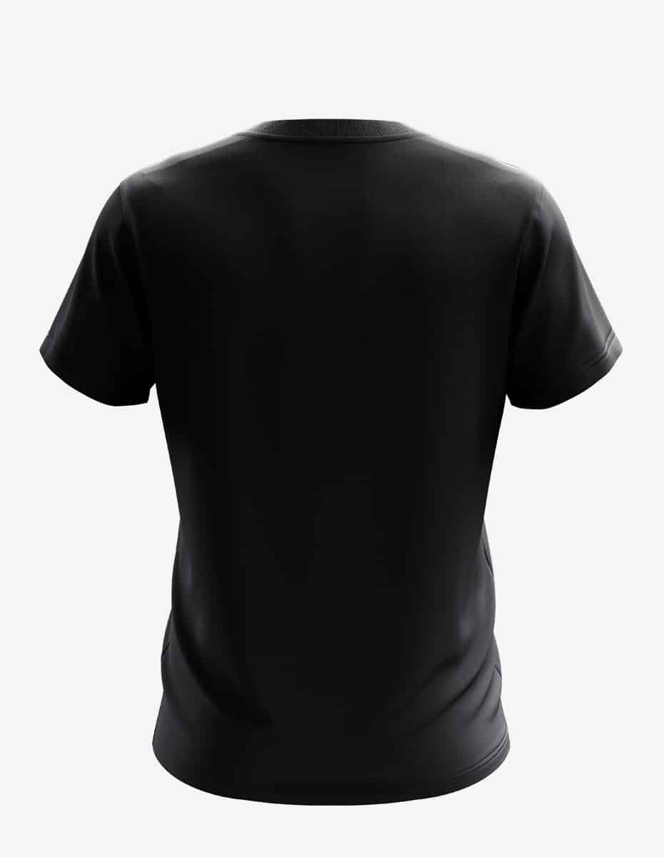 Karma Organic Recycled Men's Crewneck T-Shirt in Black - Image 3