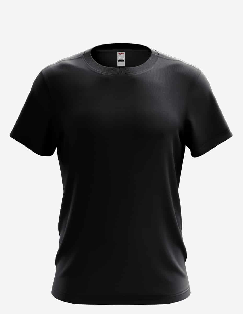 Karma Organic Recycled Men's Crewneck T-Shirt in Black - Image 2