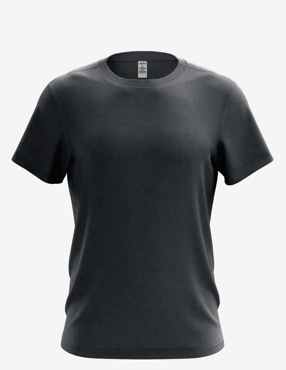 Karma Organic Recycled Men's Crewneck T-Shirt in Black - Image 5